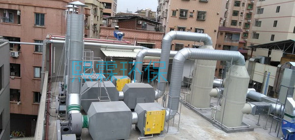 噴漆廢氣處理工程設備圖